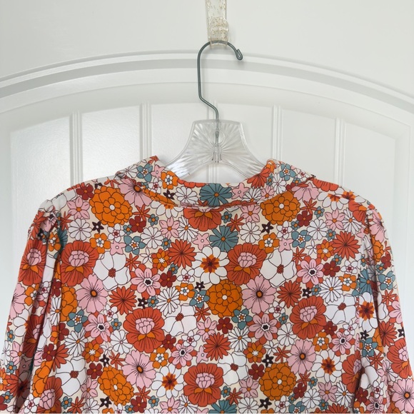 Dokotoo Academia Style V Neck Large Cottagecore Tiered Midi Floral Print Dress - Picture 10 of 10